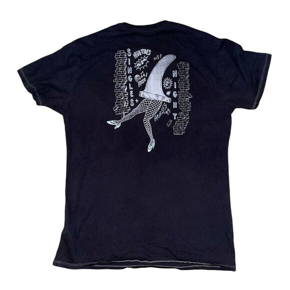 Hurley Shirt Womens Small Black Short Sleeve Casual Logo Tee Singles Night - Picture 1 of 5
